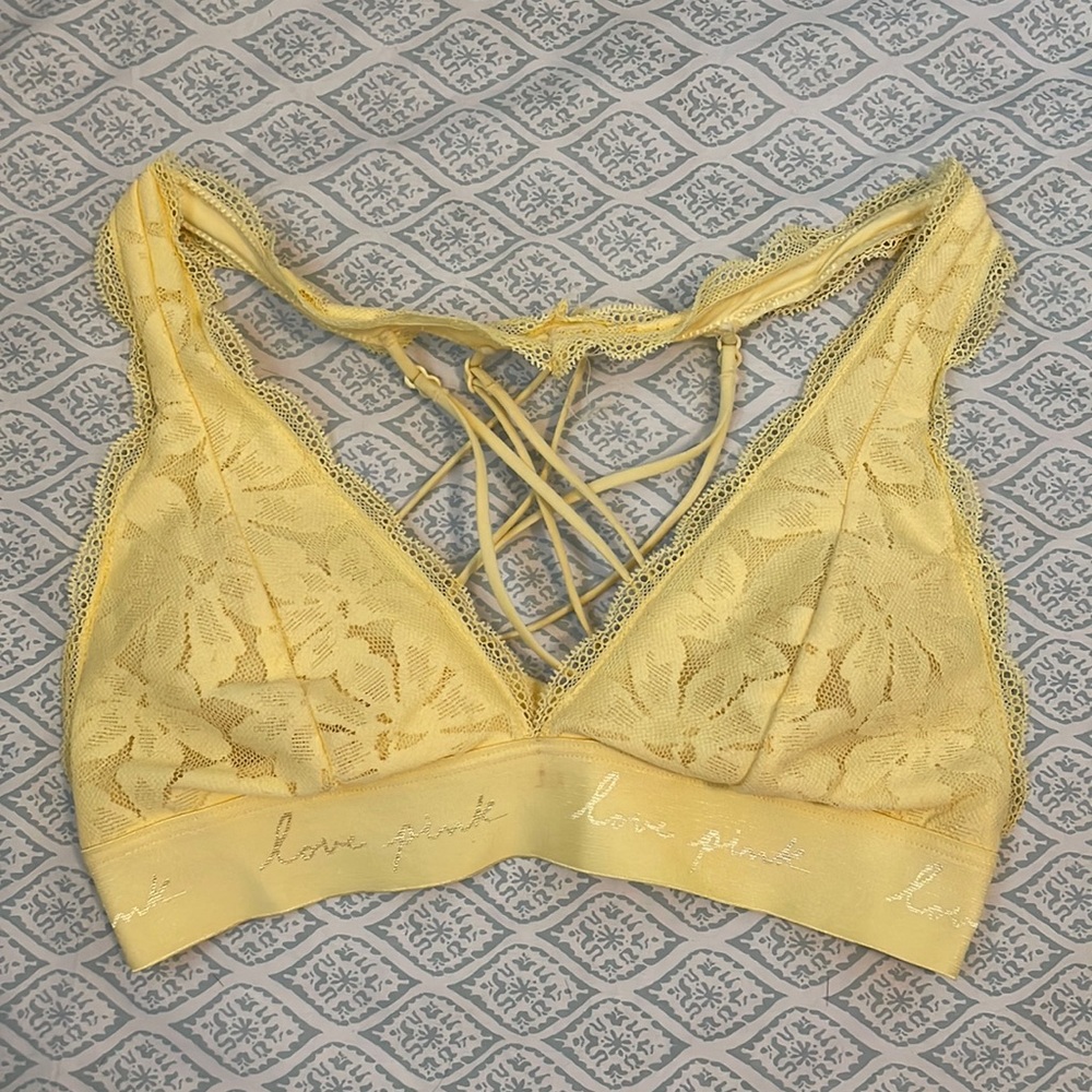 PINK Victoria’s Secret Floral Lace Bralette
